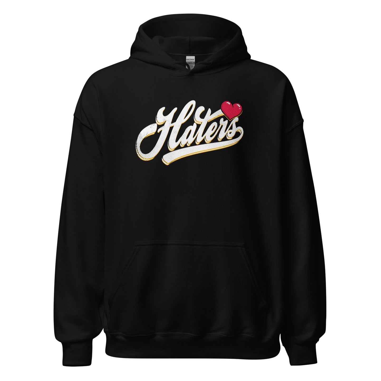 Haters Hoodie white letters