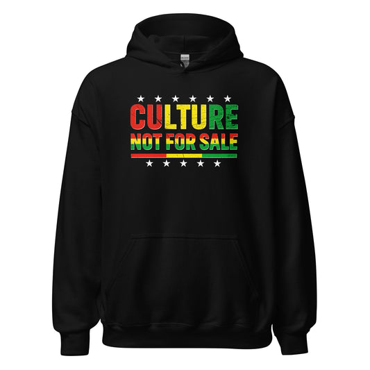 Culture Not For Sale Hoodie white stars