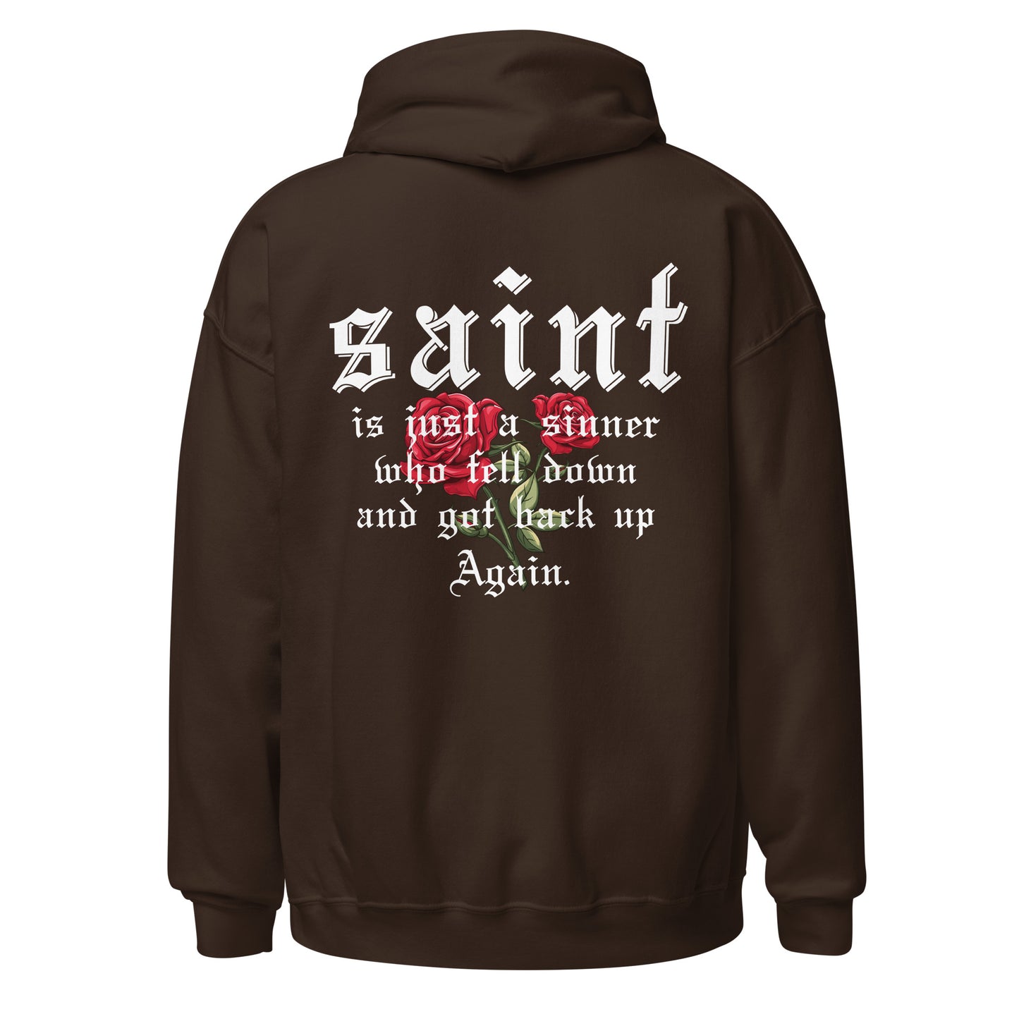 Saint Hoodie white letters