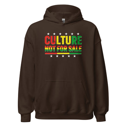 Culture Not For Sale Hoodie white stars