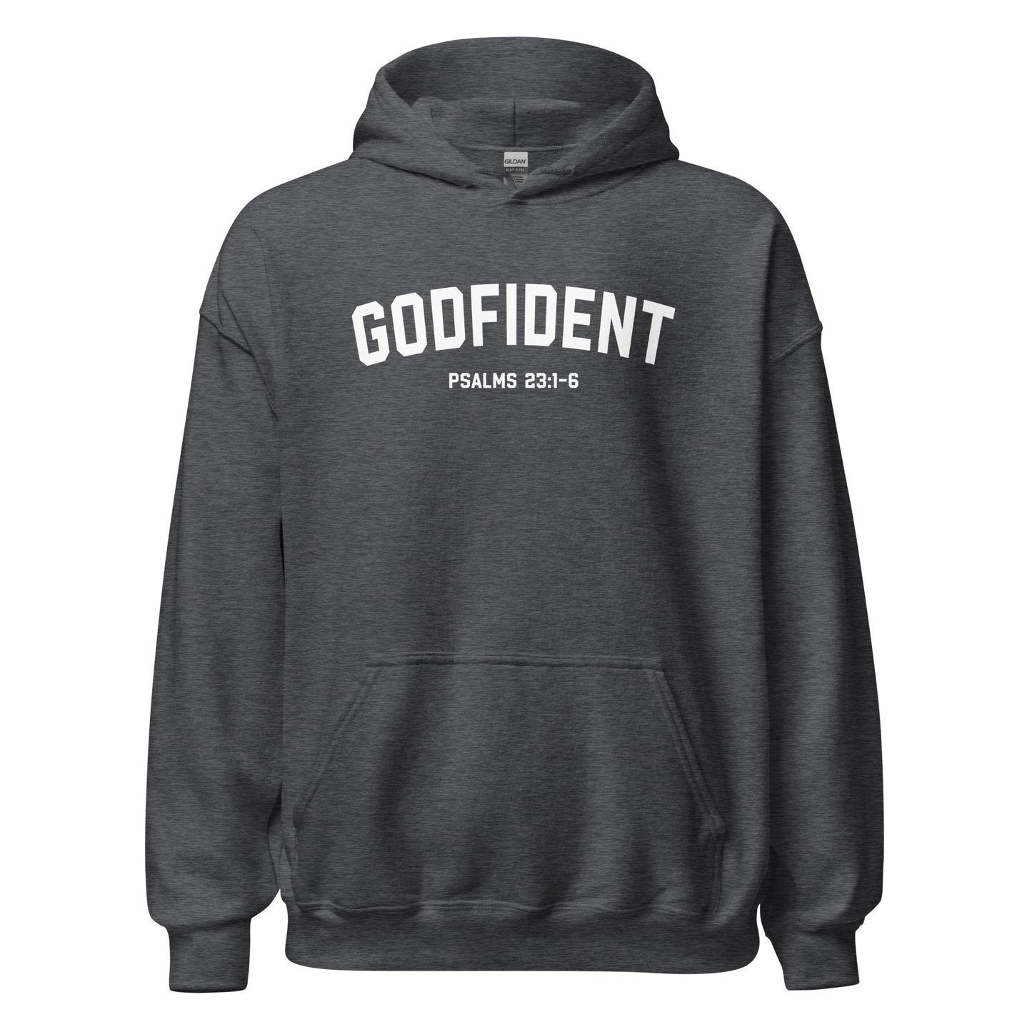 Godfident Hoodie white letters