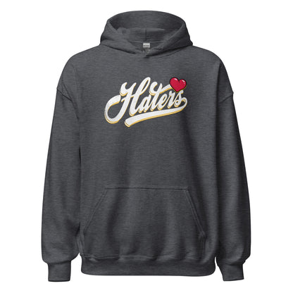 Haters Hoodie white letters