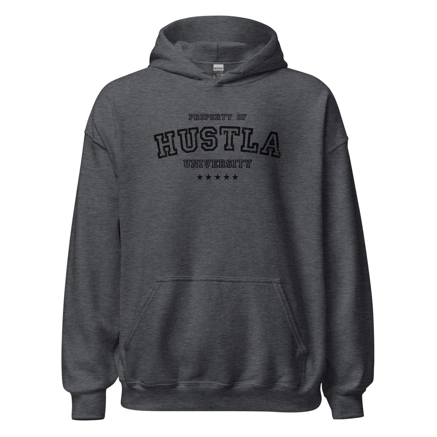 Property Of Hustla University Hoodie black letters