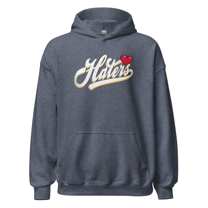 Haters Hoodie white letters