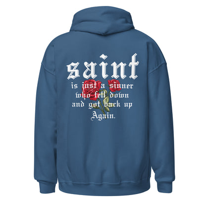 Saint Hoodie white letters