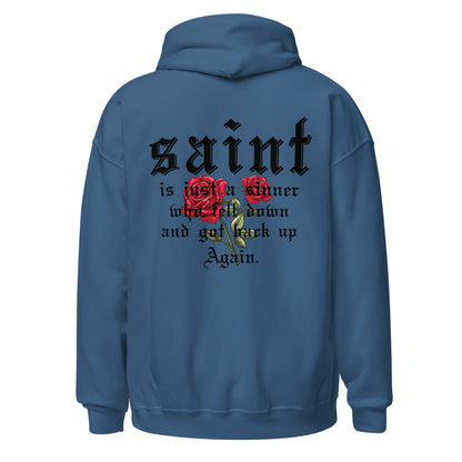 Saint Hoodie black letters