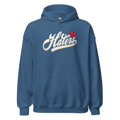 Haters Hoodie white letters