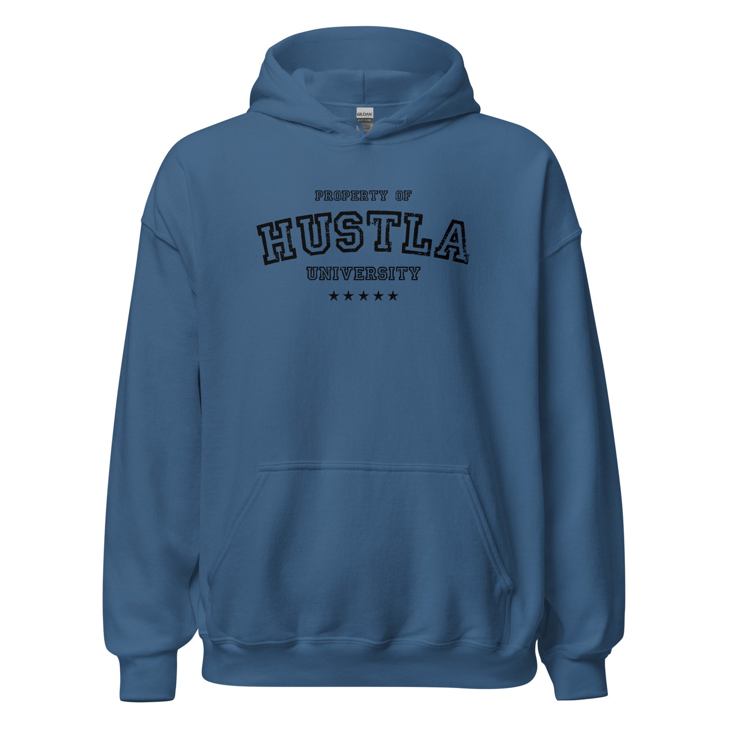 Property Of Hustla University Hoodie black letters