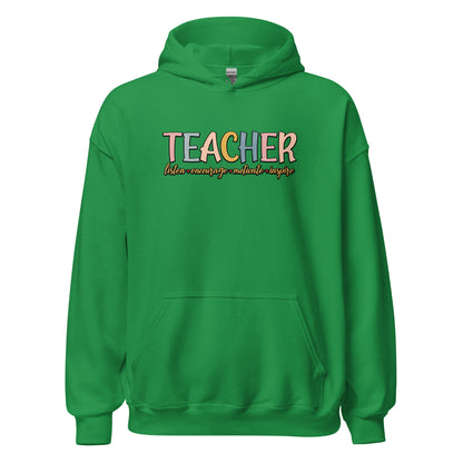 Teacher Listen Encourage Motivate Inspire Hoodie