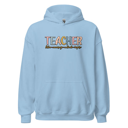 Teacher Listen Encourage Motivate Inspire Hoodie