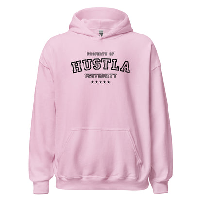 Property Of Hustla University Hoodie black letters