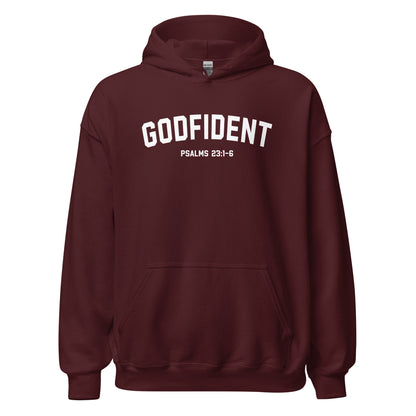 Godfident Hoodie white letters