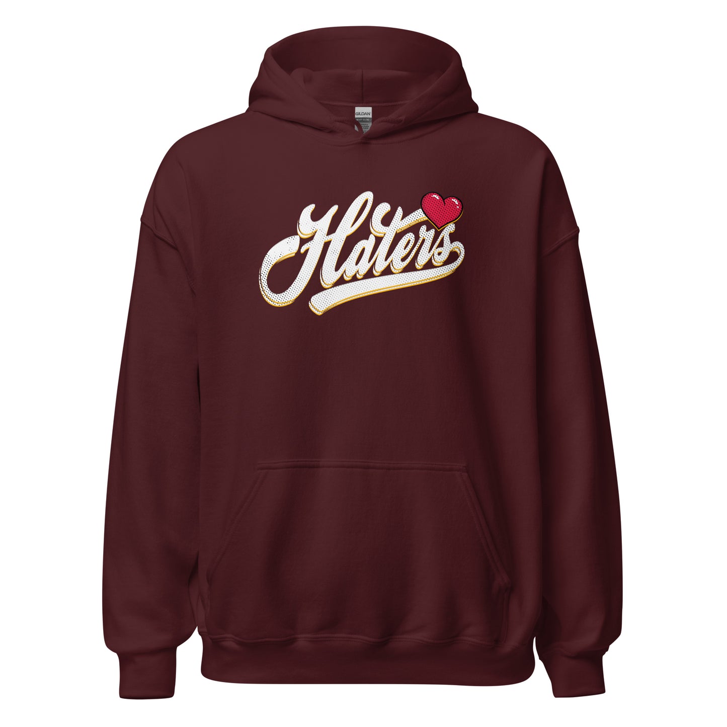 Haters Hoodie white letters