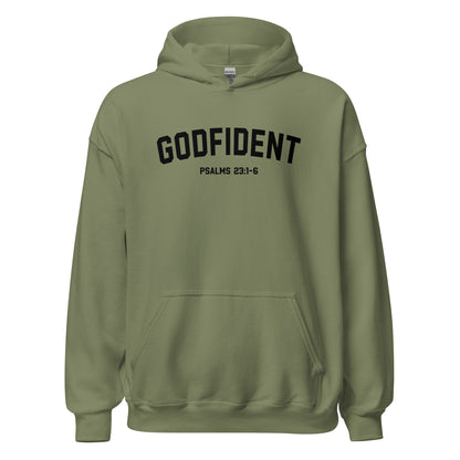 Godfident Hoodie black letters