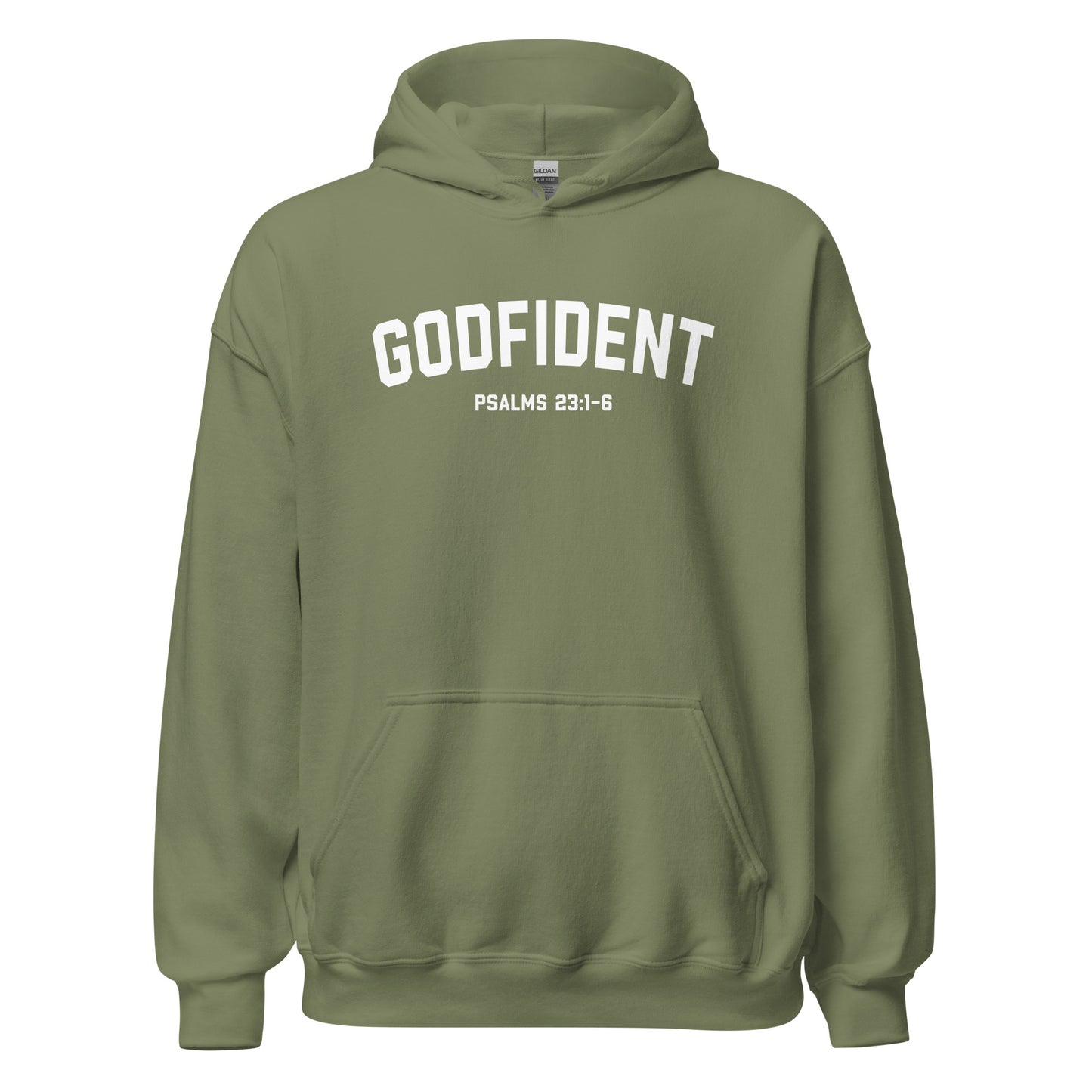 Godfident Hoodie white letters