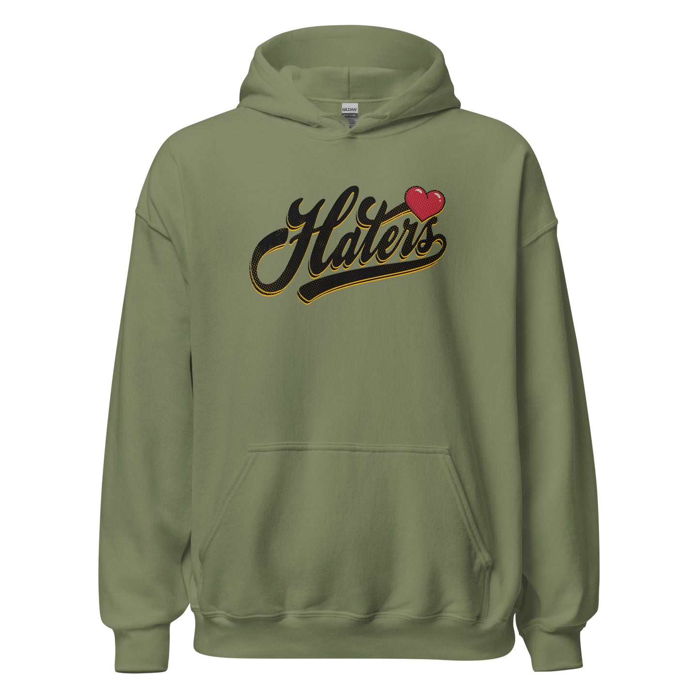 Haters Hoodie black letters