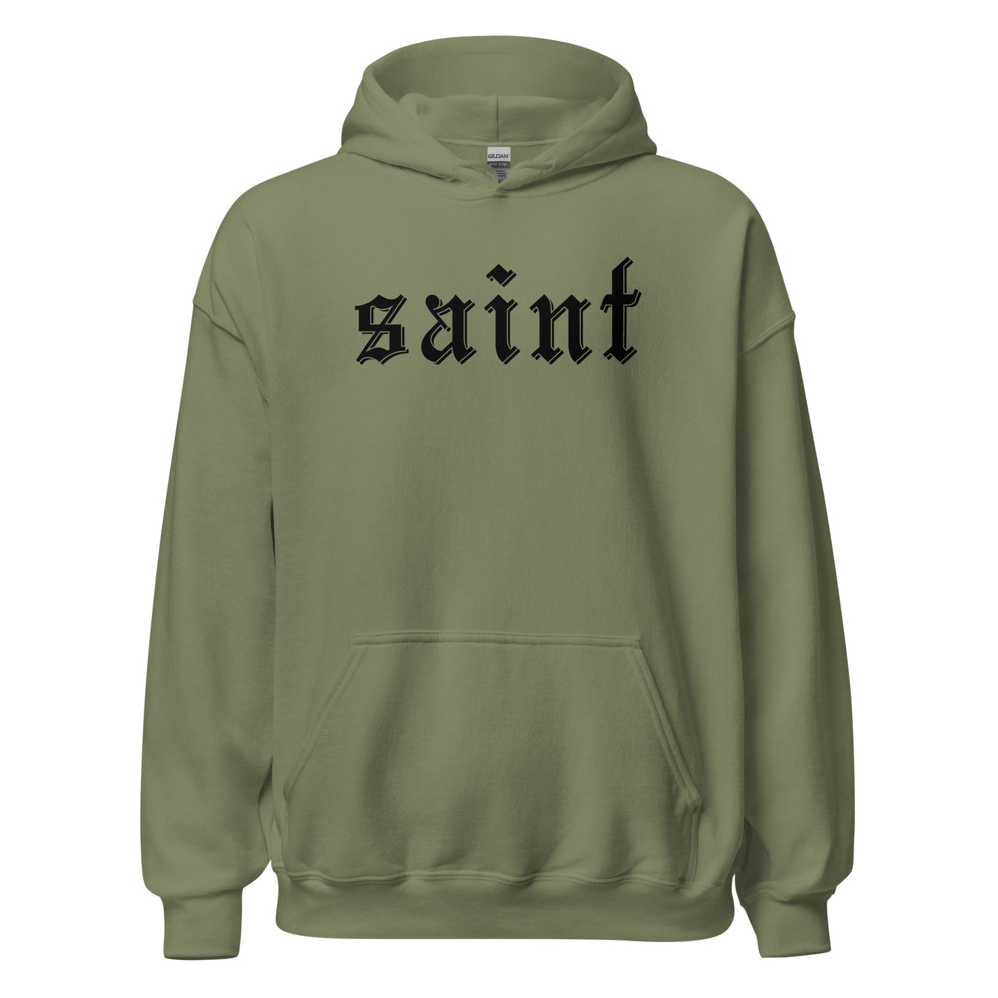 Saint Hoodie black letters