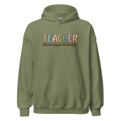 Teacher Listen Encourage Motivate Inspire Hoodie