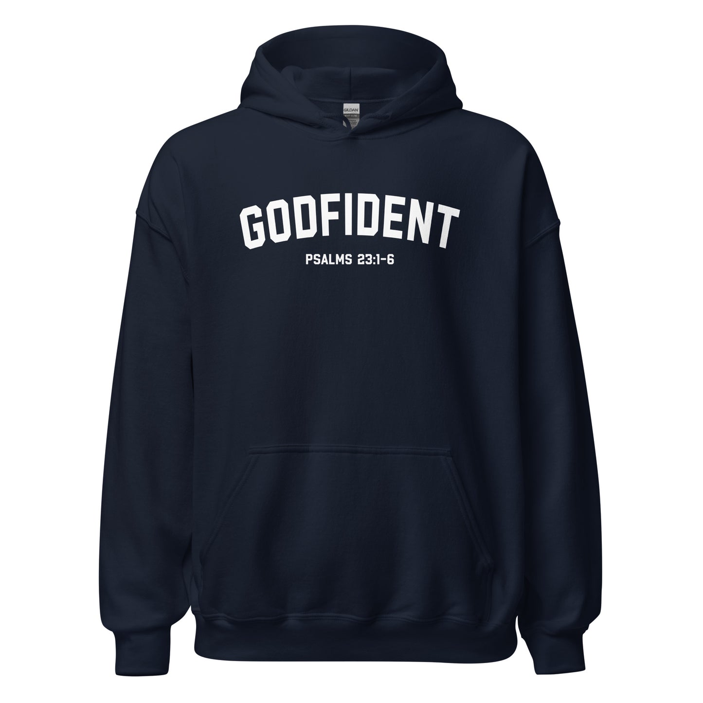 Godfident Hoodie white letters