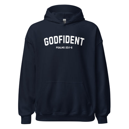 Godfident Hoodie white letters