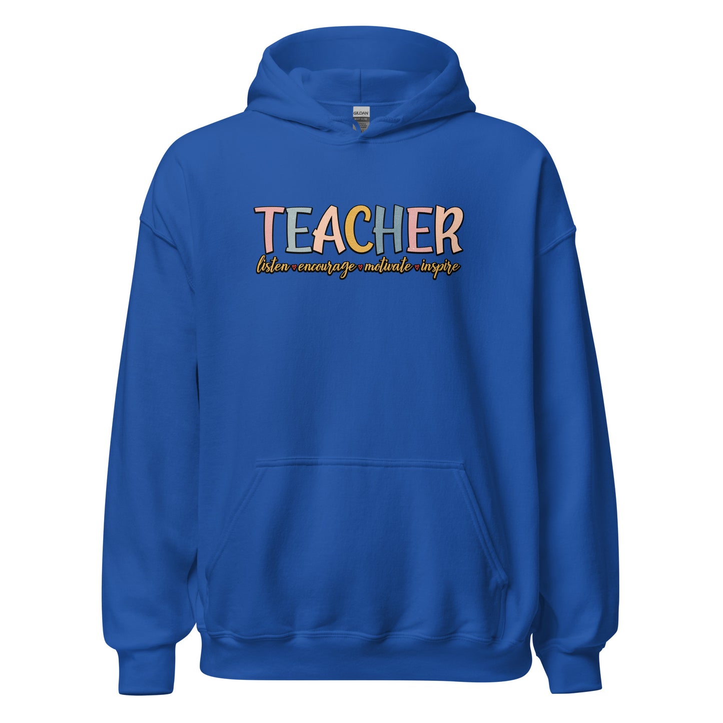 Teacher Listen Encourage Motivate Inspire Hoodie