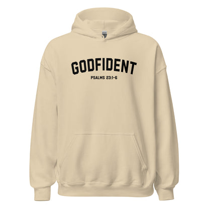 Godfident Hoodie black letters