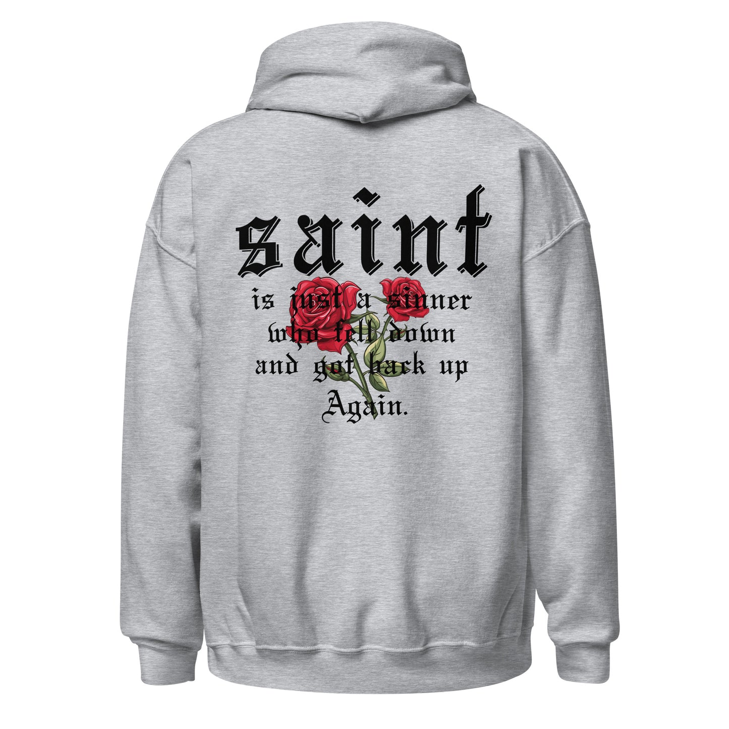 Saint Hoodie black letters