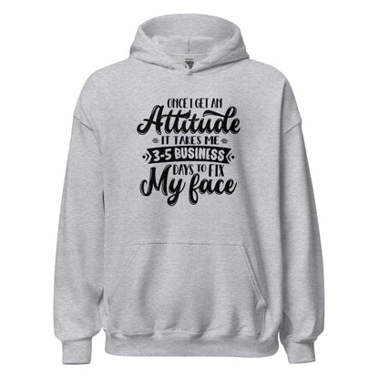 Fix My Face Hoodie black letters