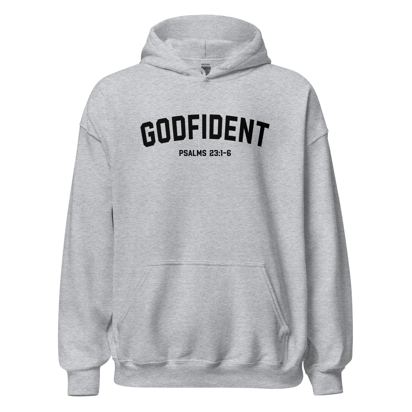 Godfident Hoodie black letters