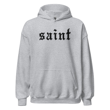 Saint Hoodie black letters