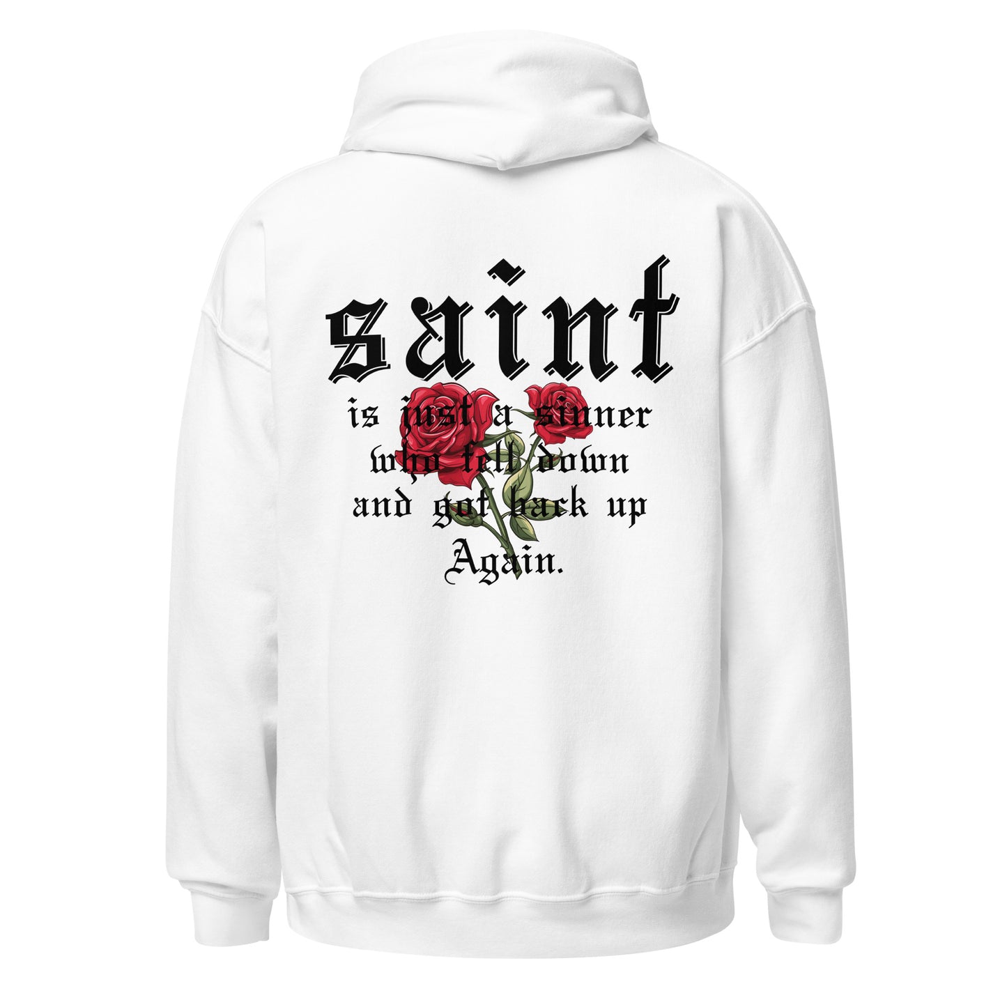 Saint Hoodie black letters