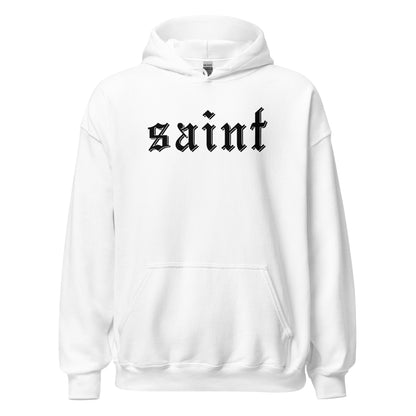 Saint Hoodie black letters