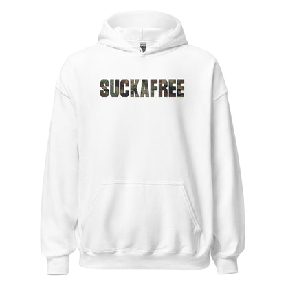 Suckafree Camo T-Shirt black outline Hoodie