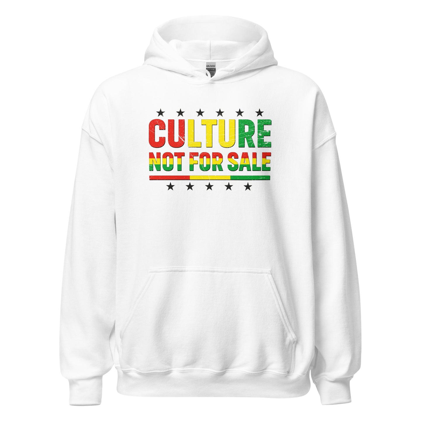 Culture Not For Sale Hoodie black stars